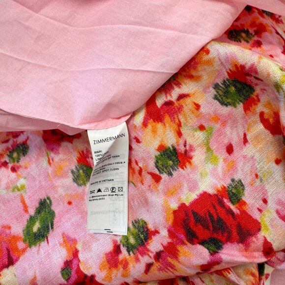 Zimmermann Linen dress with floral print - Picture 11 of 11